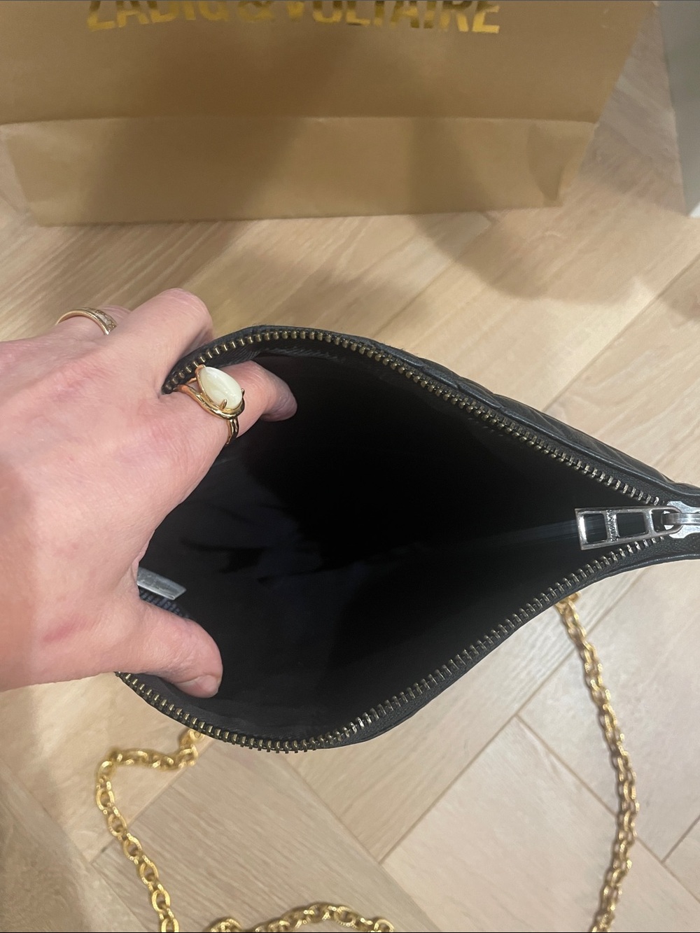 Zadig & Voltaire Black Rock Cross-Body Bag - Picture 7 of 9